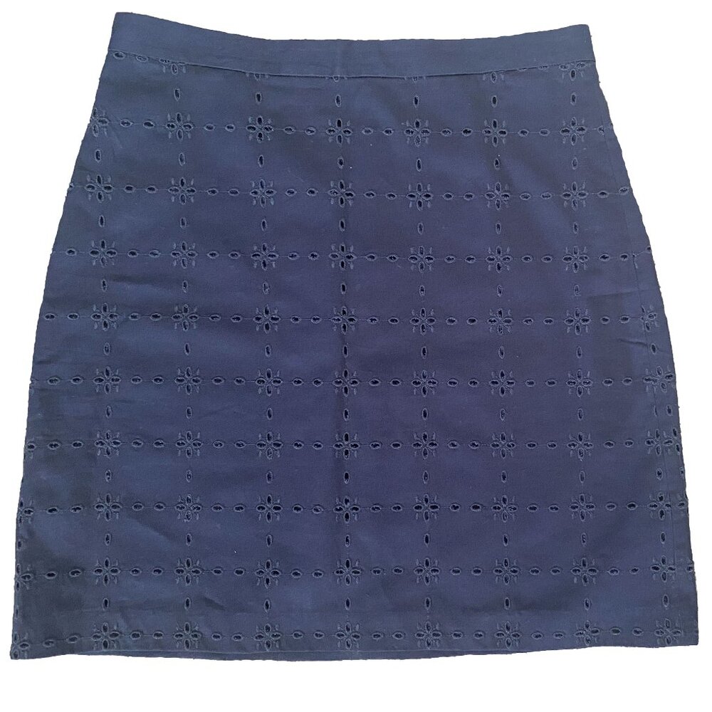 Ann Taylor cotton eyelet skirt size 8